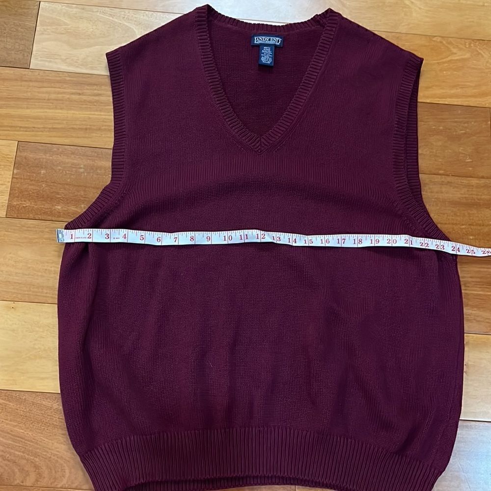 Land’s End Men's Cotton V-Neck Sweater Vest size L‎ - Picture 5 of 6